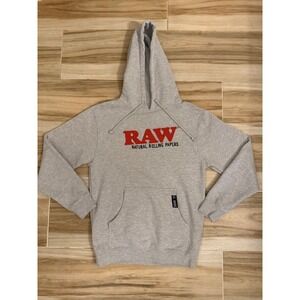 RAW Natural Rolling Papers Hoodie Mens Small Independent Trading Co OG Hoodie